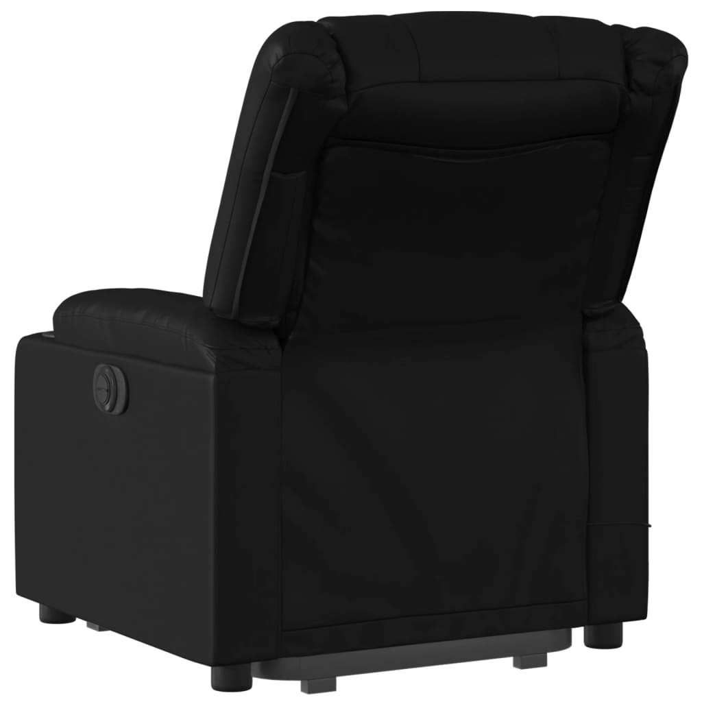 Vidaxl Reclining Lift Chair with Massage, Electric, Black