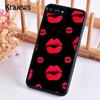 Krajews Kiss Me Red Lip Phone Case Cover For IPhone 18 17 Air 16 15 14 Plus 11 12 13 Pro Max Coque Shell Fundas