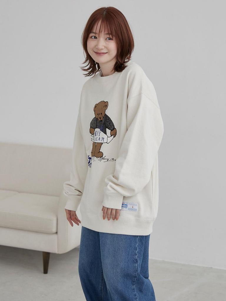 Cohen COSBY Special Order Bear Print Sweatshirt 75206010462 2150 NATURAL (21) M