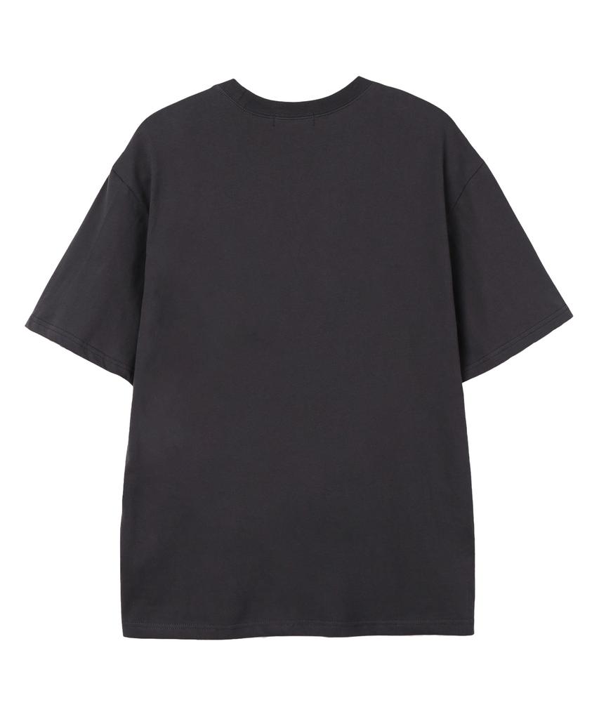 SHIRTER Nothing Will Works Oversized Short Sleeve T-Shirt (Ss026) Charcoal