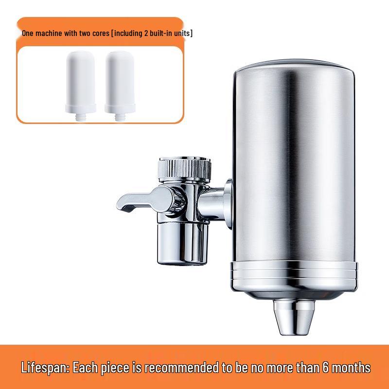 

Hanyou 304 Stainless Steel Ceramic Faucet Water Filter (2 Filters)