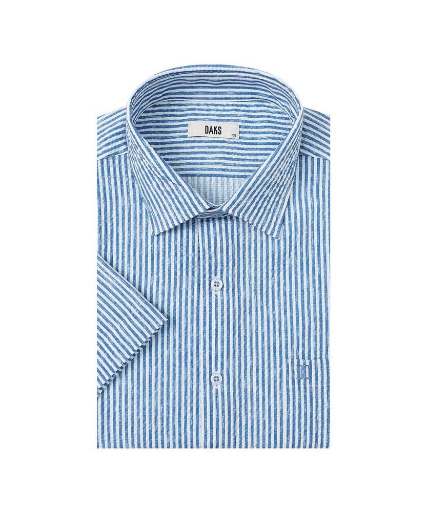 Dagseusyeocheu No-Care Seersucker Stripe Casual Short Sleeve Shirt_Dmp2Shcl161N1