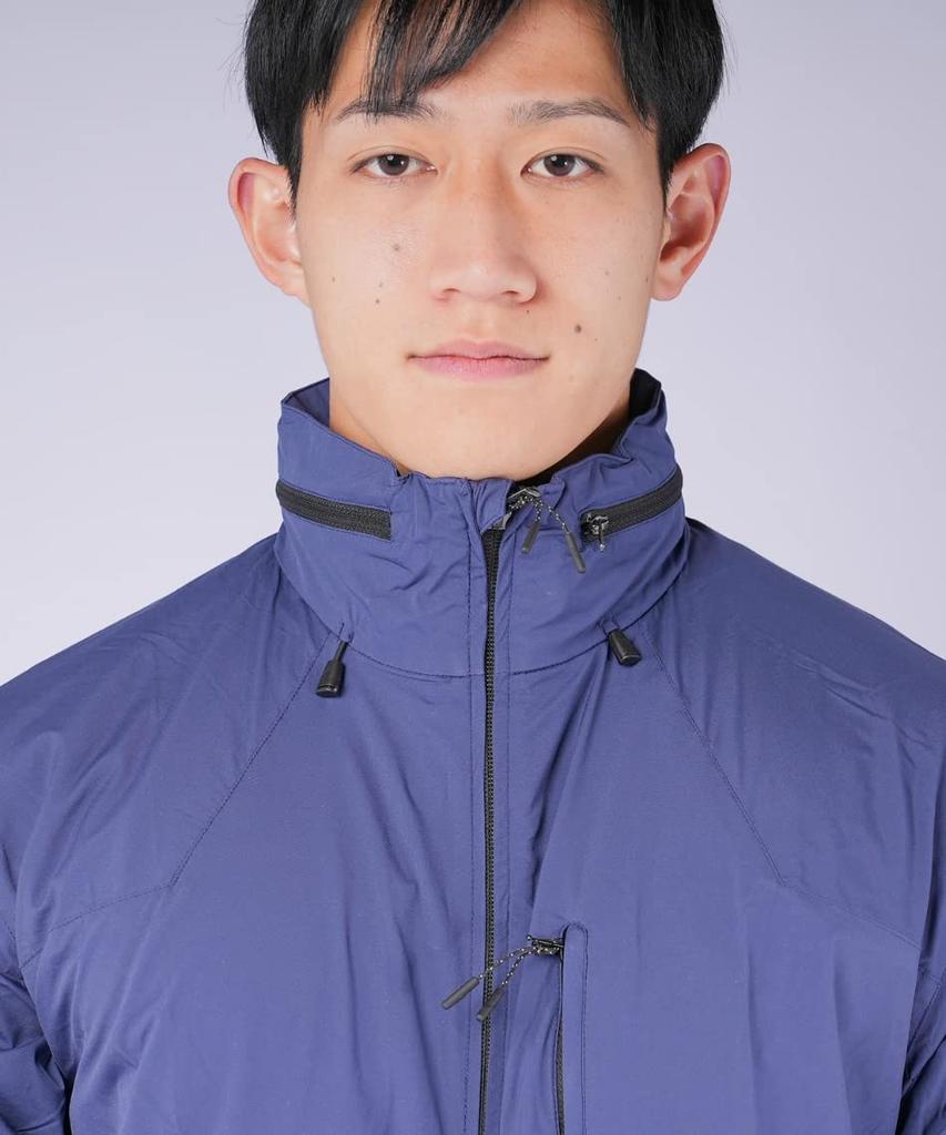 Mizuno Outdoor Travel Walking Wear Pocketable Trail Jacket B2ME0006 Blue Stripe Japan M To Japanese Size & (Go To) Men's (equivalent M)
