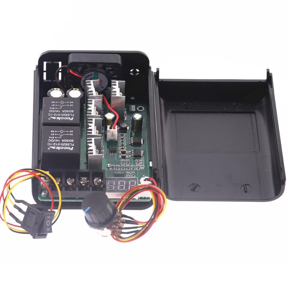 

DC 10-55V MAX 60A PWM Контролер швидкості двигуна 0~ Регульований перемикач приводу