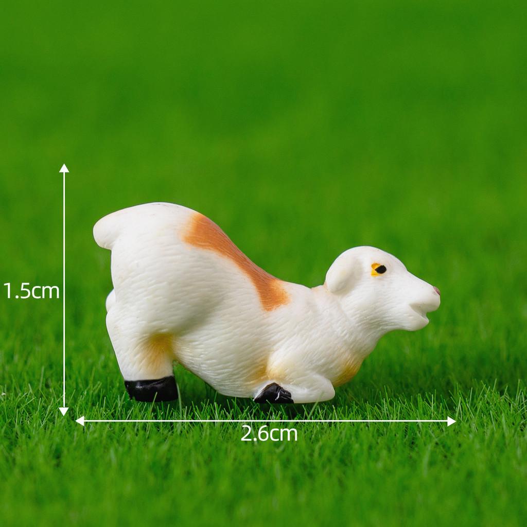 Realistic Resin Sheep Figurine Ideal For Fairy Garden Or Farm Scene Decoration