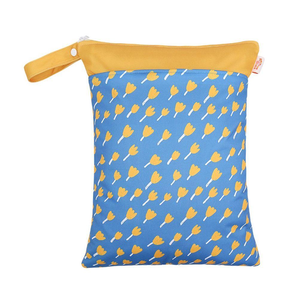 Travel High-Capacity Reusable Waterproof Wetbag Stroller Bag Zippered Double Cloth Diaper Bag