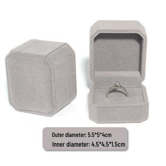 Luxury Velvet Jewelry Storage Box for Rings and Pendants