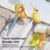 2Set 2 in 1 Banana Shape Toothbrush Cover Dustproof Toothbrush Dust Clamp  Travel