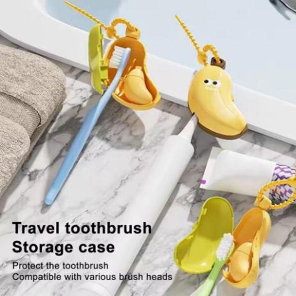 2Set 2 In 1 Banana Toothbrush Covers Dustproof Toothbrush Protector Cap  Travel