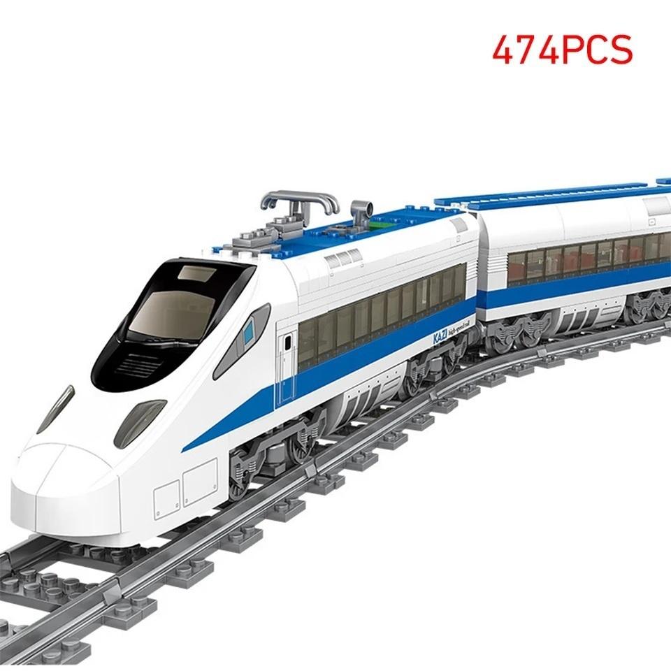 

Городские высокотехнологичные креативные железнодорожные станции Рельсовые пути Power Function Building Blocks Bricks DIY Kid Trains Toys Дети День рождения Рождественские подарки No Box