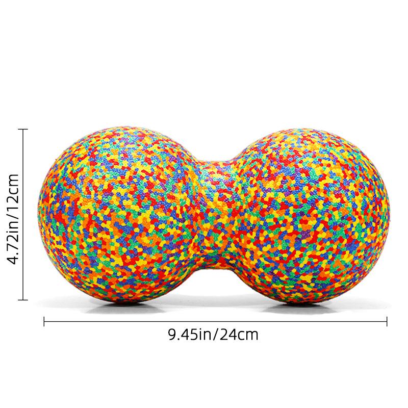 EPP 12cm x 24cm Erdnuss-Massageball zur Entspannung & zum Training - Ideal für Rücken, Schulter, Nacken, Taille, Bein und Yoga-Faszien.