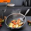 SUPOR Antihaft Wabenstruktur Edelstahl Wok Pfanne
