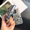 Compatible with iPhone 16 Pro Max Case Cute Bling Glitter 3D Rhinestone Diamond for Women Girls Crystal Girly Handmade Flower Gem Fashion Luxury