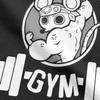 Cool Muki Muki Gym Demon Slayer T-Shirts Men Round Collar Cotton T Shirt Muscle Rats Short Sleeve Tees Graphic Printed Clothes
