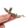 1 Stück Schreibtischornament Antik Messing Bambusfloß Fischerboot Fischer Kunst Modellierung Skulptur Räuchergefäß Dekoration