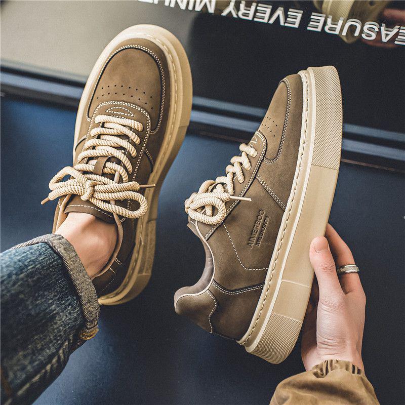 Pánské 2025 Jarní Ležérní Skate Boty na Silné Podrážce pro Teenagery - Všestranné, Stylové a Sportovní.