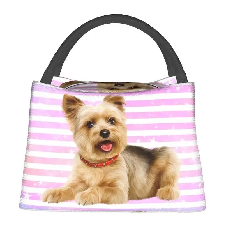 Lovely Pug Dog Insulated Lunch Tote Bag for Women Portable Cooler Thermal Bento Box Outdoor Camping Travel