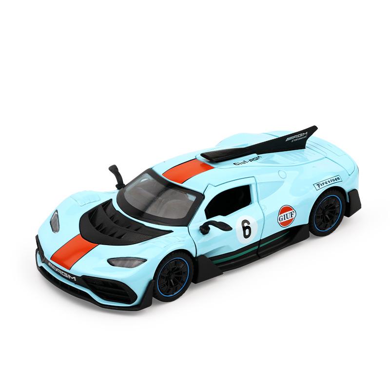 1:32 Mercedes Benz ONE Supercar Alloy Metal Diecast Model Car Sound And Light Pull Back Trendy Children Toy Birthday Gifts Boys