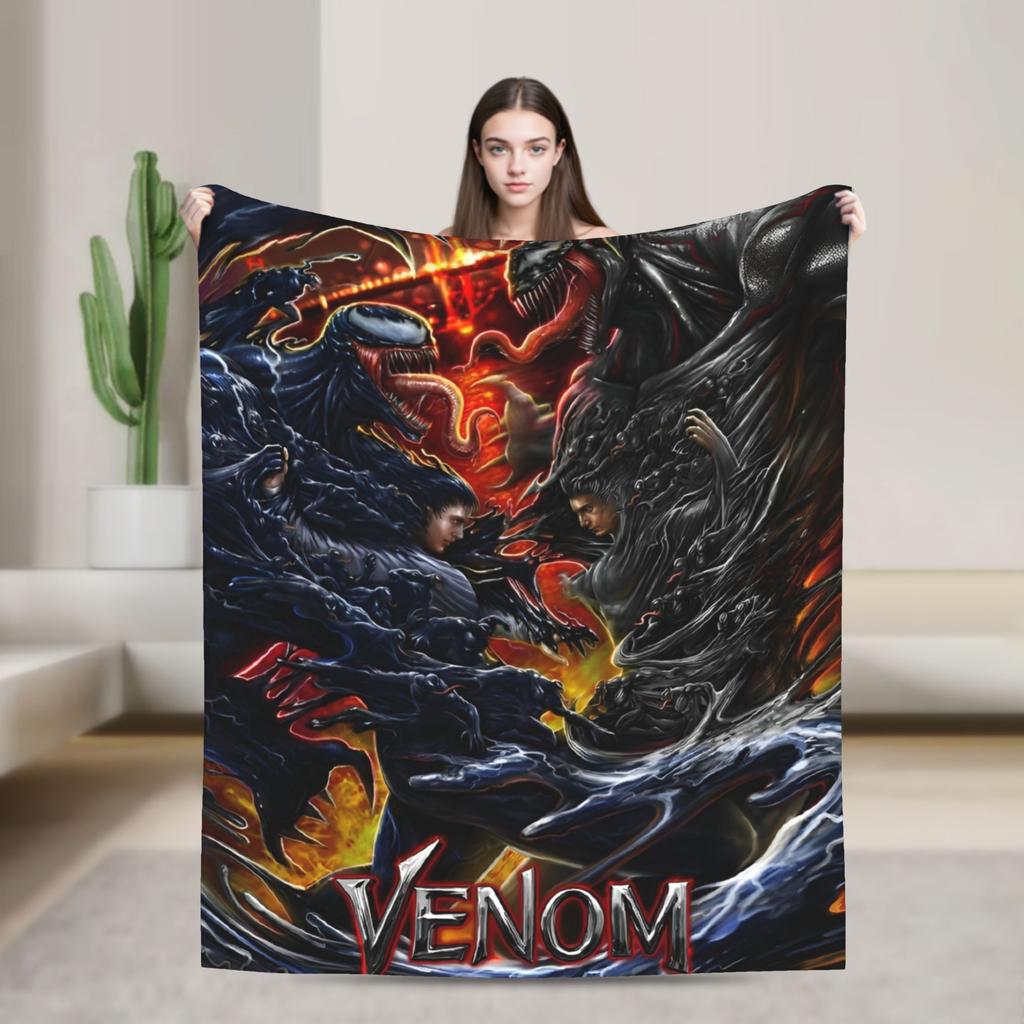 Venom Blanket Plush Awesome Soft Throw Blanket for Coverlet Decoration