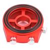 Universal Aluminum Oil Filter Cooler Sandwiched Plate Oil Pressure Temp Gauge Adapter Kit