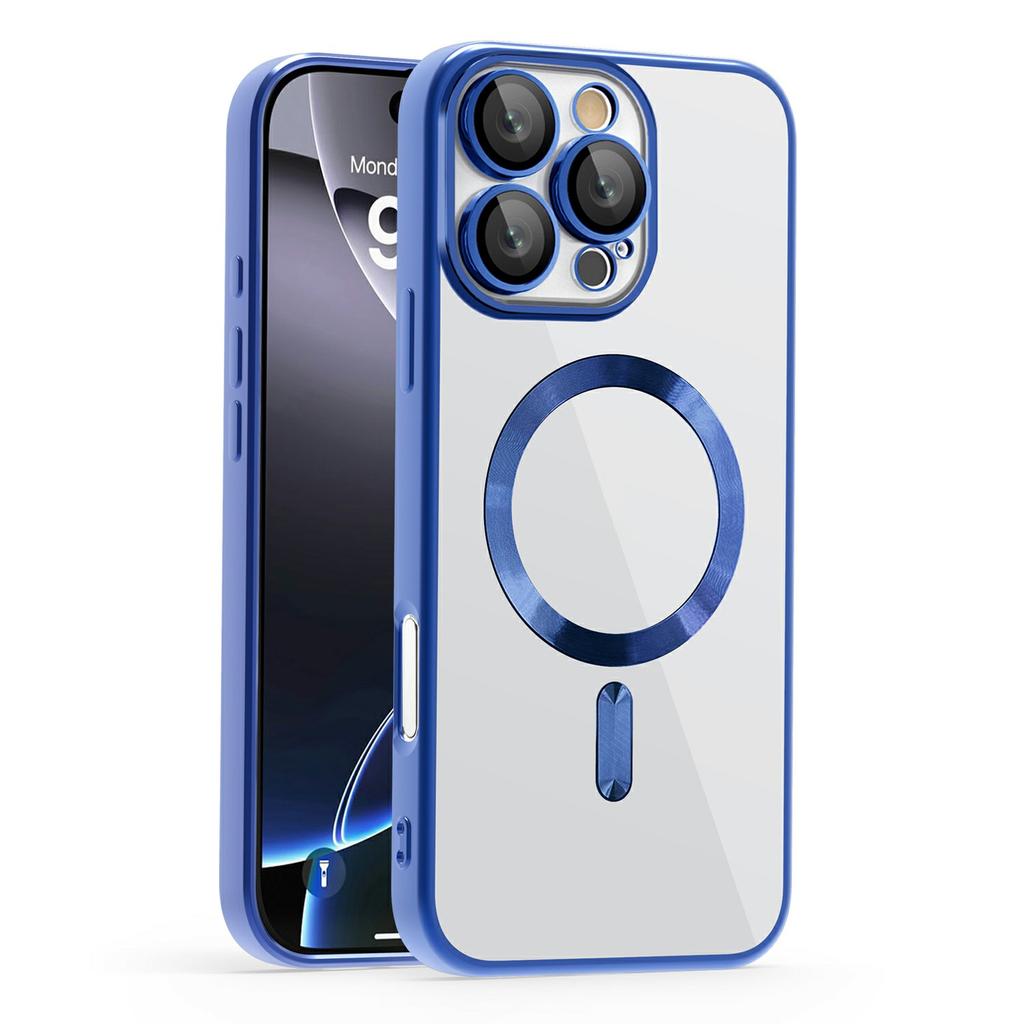 For iPhone 16 Pro Max Case Compatible with MagSafe TPU+PC Clear Back Cover