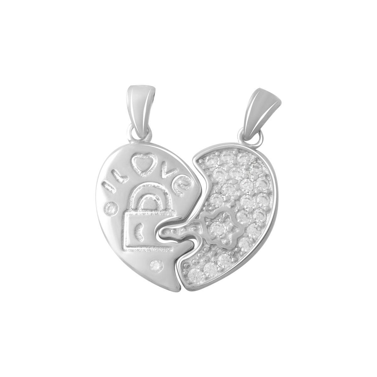 

Срібна каблучка з фіанітами (2080541) білий