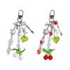 Unique Cherry Keychain Pendant Suitable For Trendsetters Looking To Enhances Their Look With A Playful Touch