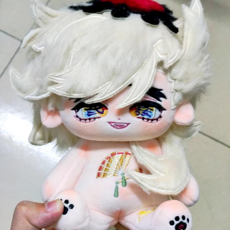 Auf Lager 20cm Anime-Attribute Rolle Douma Niedlich Kawaii Cosplay Baumwollpuppe Niedliches Flauschiges Baumwollkissen Maskottchen Halloween Weihnachtsgeschenke