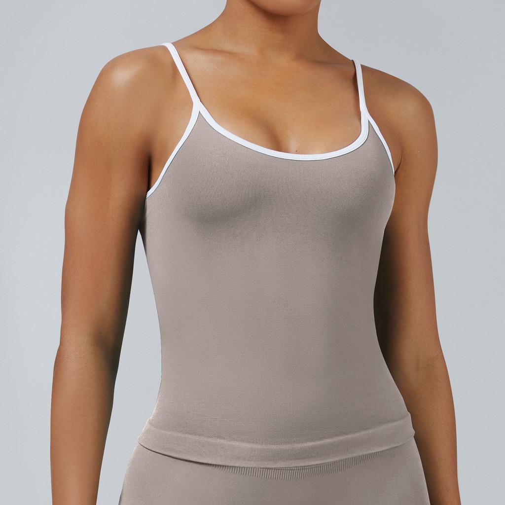 Womens Breathable Dryfit Sleeveless Sports Vest For Yoga And Running