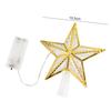 Christmas Tree Top Star Light Battery Powered Glowing Christmas Decorations Xmas Tree Ornaments Navidad New Year Natal Noel