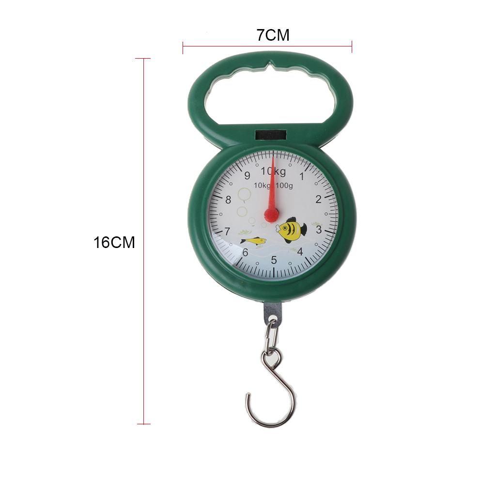 Portable 10kg Fishing Weighing Scale Multi-Purpose Fishing Kitchen & Luggage Hanging Scales Lightweight Scale Durable