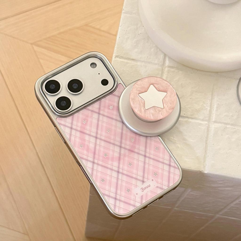 Artistic Pink Shell Magnetic Phone Case for iPhone 16, iPhone 17, and iPhone 17 Pro Max
