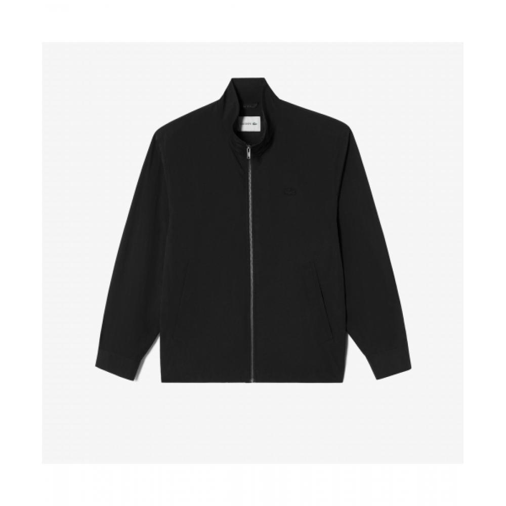 

LACOSTE Мужская верхняя одежда с высоким воротом [Черный]