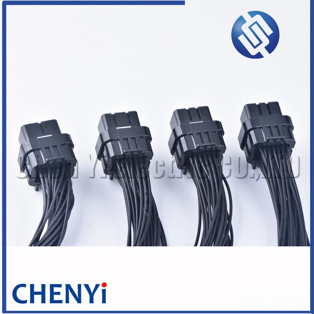 26 Pin Auto ECU Computer Connector Oil Gas Electrical Plug 3-1437290-7 3-1437290-8 1473416-1 1473416-2 With 30cm or 200cm Wires