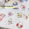Christmas Animal Snacks Zipper Bag | Cute Cookies, Candy & Mask Storage for Girls