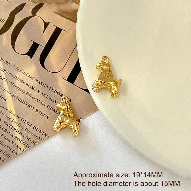1Pcs Cute Gold Silver Color Horse Charms Pendants For Jewelry Making Necklace Earrings Bracelet Diy Accessories Supplies