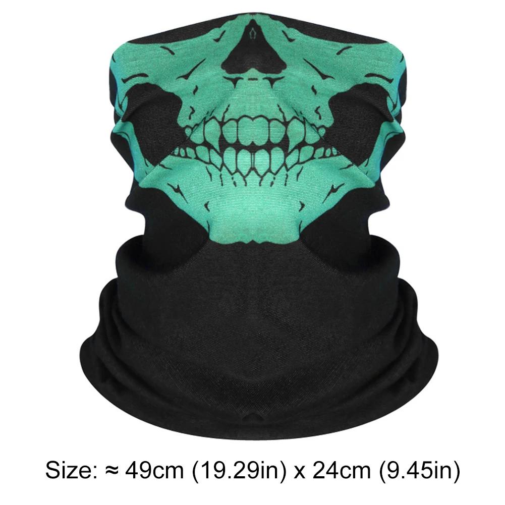 Unisex Ghosts Skull Half/Full Face Mask Ghost Skeleton Mask Scary Horror Skeleton Skull Mask for Cosplay Party Halloween Cycling