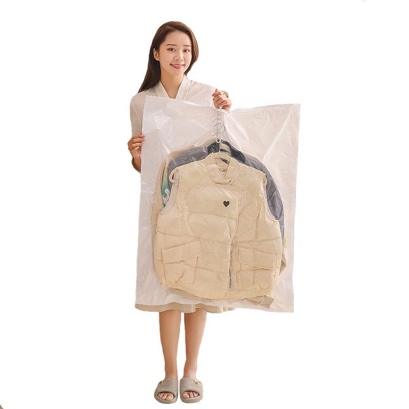 Clothes Hanger Type Vacuum Compression Bag down Jacket Vacuum Buggy Bag Vacuum Bag Coat Dustproof Clothes Hanging Bag
