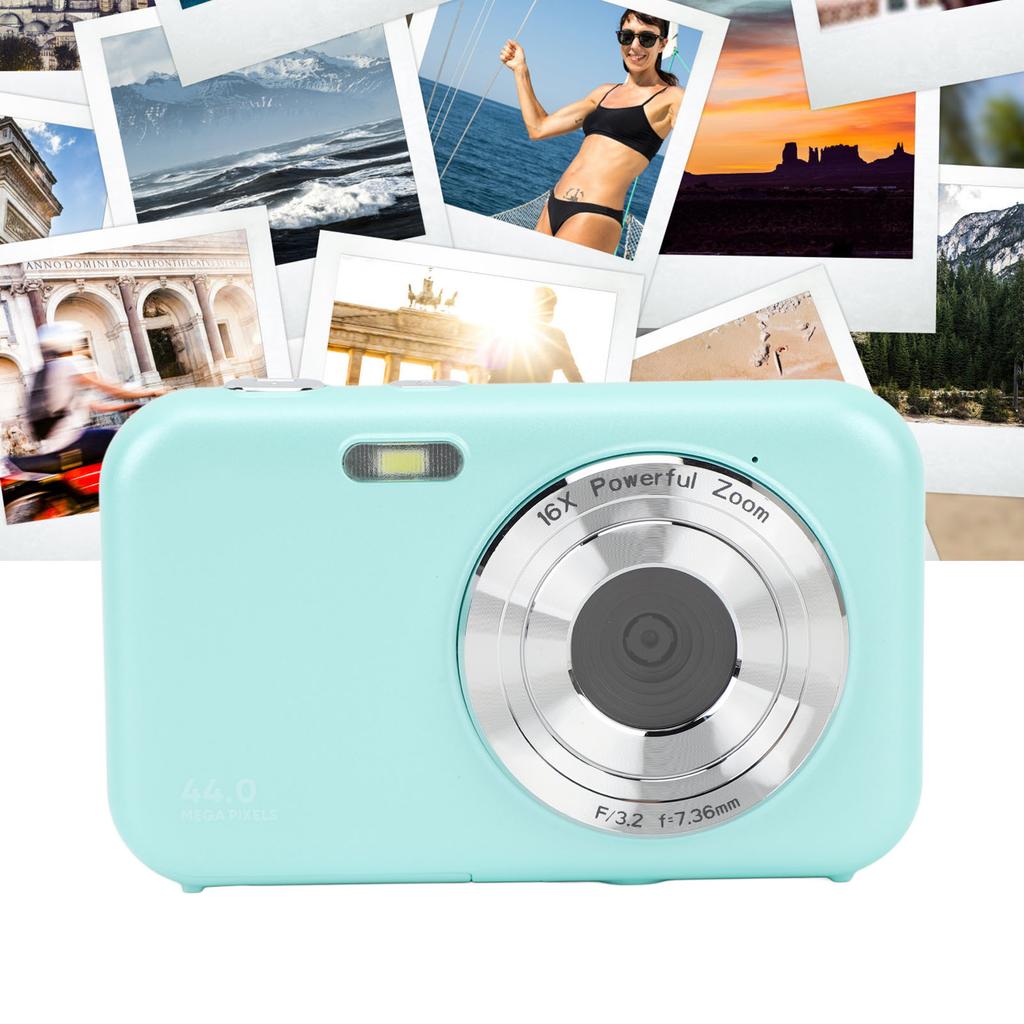 1080P Digital Camera 2.4inch Screen 16X Digital Zoom Portable 44MP Point and Shoot Camera for Teens Students Beginner