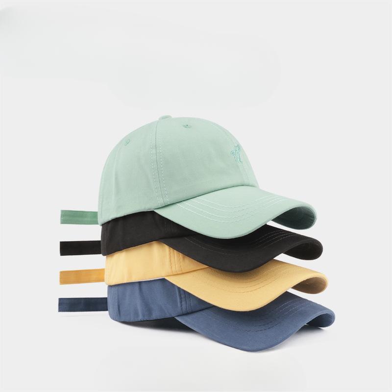 Breathable Face showing Little Mint Green Baseball Cap for Women In Spring and Summer Light Green Letter Soft Top Duckbill Hat Men's Baseball Cap