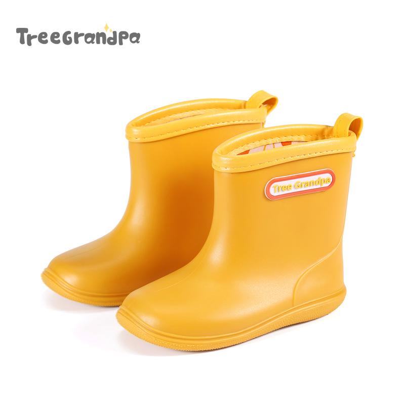 Children's Lightweight Non-slip Mid-calf Rain Boots for Toddlers - Boys & Girls Soft Sole Water Shoes