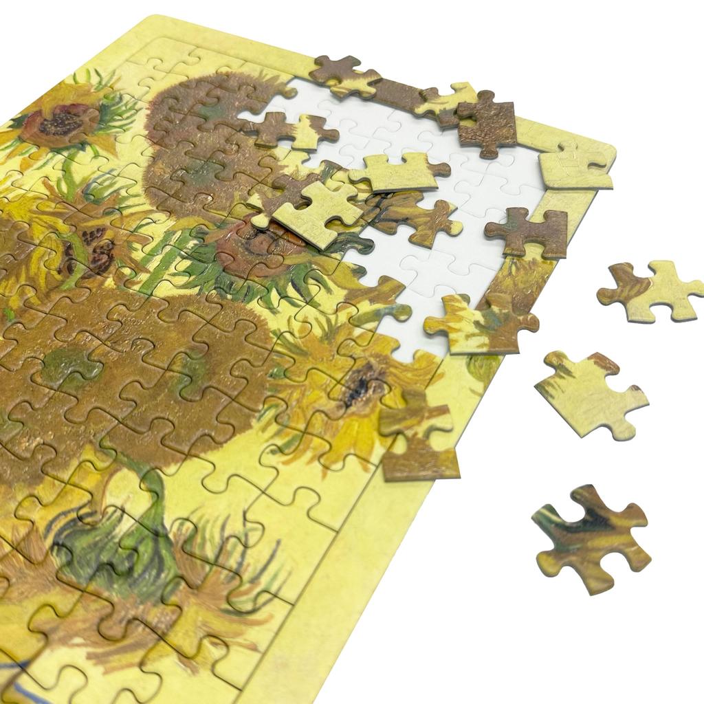 Vincent van Gogh Sunflowers Jigsaw Puzzle, A4 Size, 104 Pieces