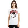 Disney Womens/Ladies England Mickey Mouse Football T-Shirt