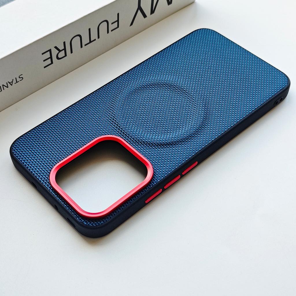 For Vivo iQOO Z11 and iQOO Z11X Case Magnetic Nylon Woven Matte Leather Skin-friendly Back Case Cover Bumper