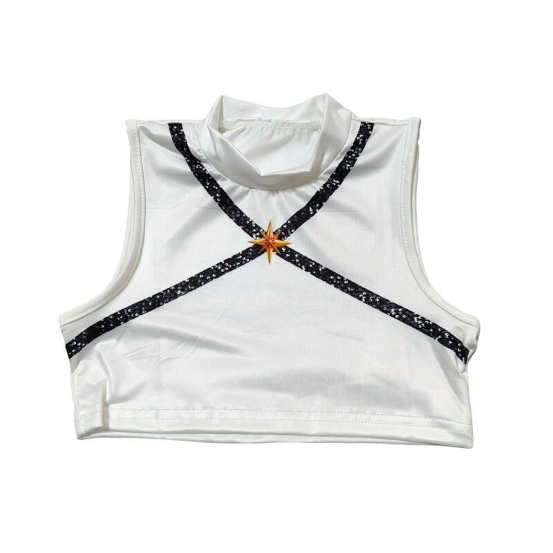 New Movie K-Pop Rumi Hunters Cosplay Costume for Girl Halloween Demon Black White Vest Coat and Shorts Three-piece Set Dress Up