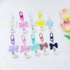 Cute Bowknot Pearls Cellphone Charm Stylish Short Pendant Jewelry Lanyard Ornaments Suitable For Phone Strap Accessories