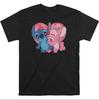 Stitch And Angel Kissing TShirt Unisex