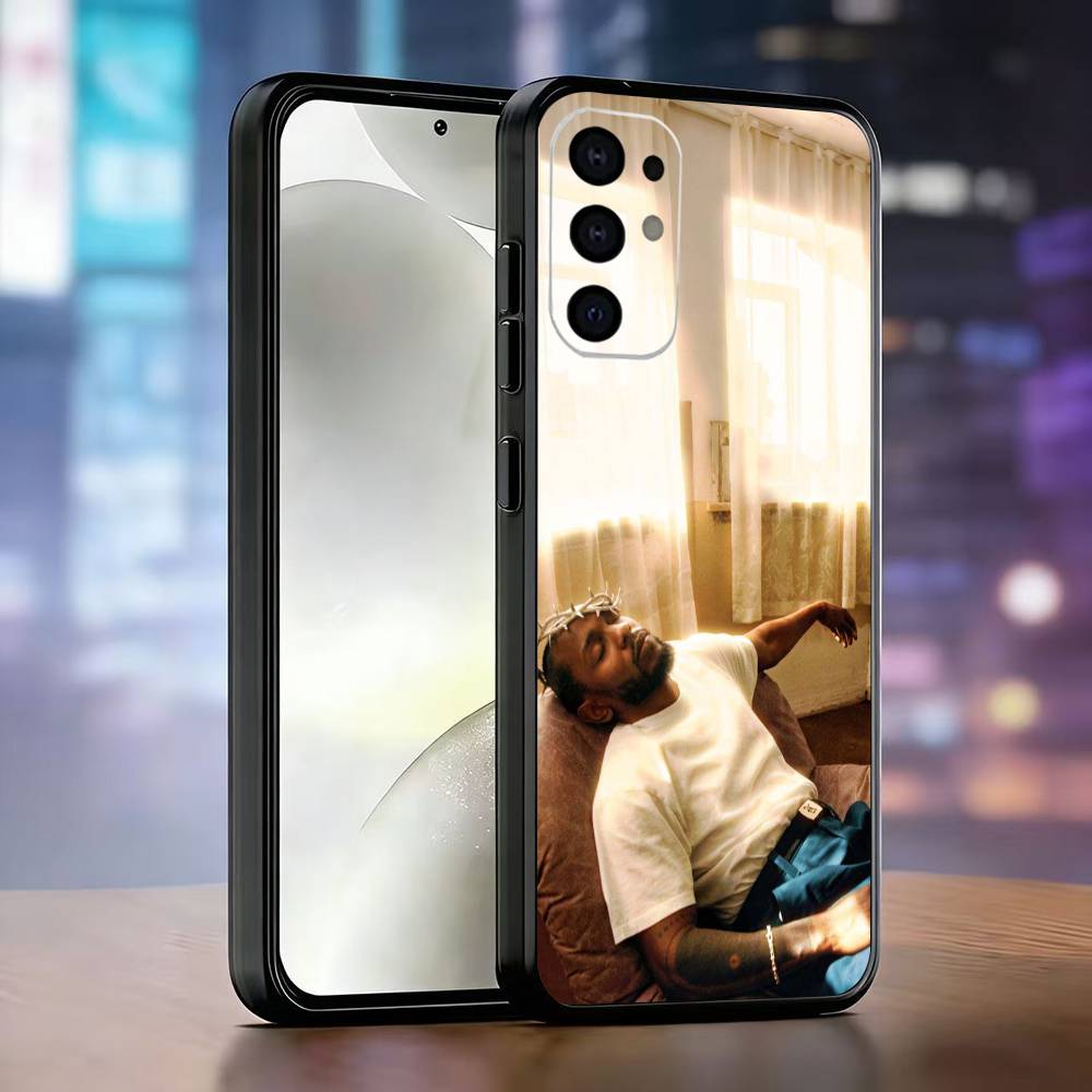 Rapper K-Kendrick Lamar Phone Case For Samsung S25,S24,S21,S22,S23,S30,Ultra,S20,Plus,Fe,Lite,Note,10,Black Cover