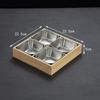 Japanese Style 304 Stainless Steel 4-Compartment Hot Pot Tray & Plate Set