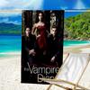 Ultra-Soft Beach Towel with Vampire Diaries Theme,Ideal for Pool - Camping, Diving - Perfect Travel Essential, Vibrant Beach Towel.